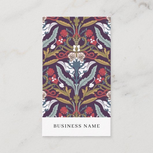 Carte De Visite Elegant Floral Pattern (Devant)