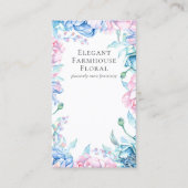 Carte De Visite Élégant Floral Rustique Bois Élevant Bijoux Displa (Devant)