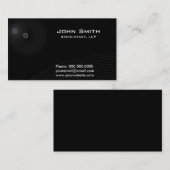 Carte de visite élégant foncé financier de (Devant / Derrière)