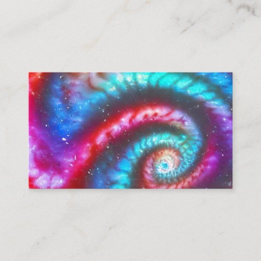 Carte De Visite élégant fumée cosmique, Spiral bandes de rotation (Devant)