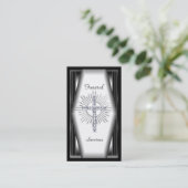 Carte de visite Elegant Funeral Services Chrome El (Debout devant)