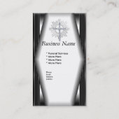 Carte de visite Elegant Funeral Services Chrome El (Dos)