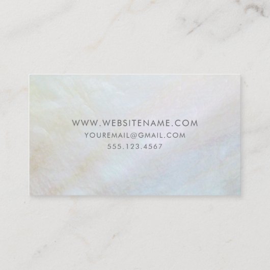 Carte De Visite Élégant gâteau Mariage Baker (Dos)