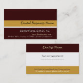 Carte De Visite Élégant Générique Propre (Devant / Derrière)