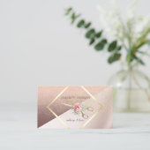 Carte De Visite Elégant, Géométrique, Cadre, Confetti, Ciseaux (Debout devant)