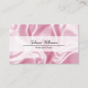 Carte De Visite Élégant Glam rose Satin Feminine