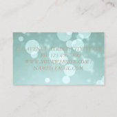 Carte De Visite Élégant Glamorouse moderne, Faux Gold, Bokeh (Dos)