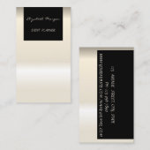 Carte De Visite Élégant Glamour Moderne Chic (Devant / Derrière)