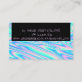 Carte De Visite Élégant glamour moderne Cool Holographique (Dos)