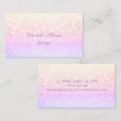 Carte De Visite Élégant Glamour Professionnel (Devant / Derrière)