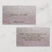 Carte De Visite Élégant glamour proffésien (Devant / Derrière)