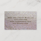 Carte De Visite Élégant glamour proffésien (Dos)