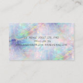 Carte De Visite Élégant Glamour tendance Lèvres Opal (Dos)