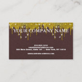 Carte De Visite Elegant Glitter Credit Card (Dos)