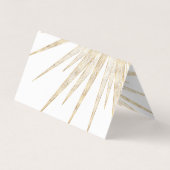 Carte De Visite Elegant Gold Doodles Sun Moon Mandala Design (Dos)