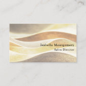 Carte De Visite Elegant Gold Fabric (Devant)