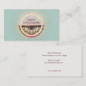 Carte De Visite Elégant Gold Horizon Pays Nature (Devant / Derrière)