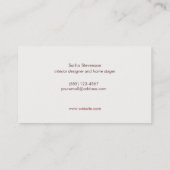 Carte De Visite Elégant Gold Horizon Pays Nature (Dos)