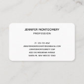 Carte De Visite Elegant Gold House Symbole Real Estate Design (Dos)