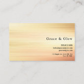 Carte De Visite Elegant gold lines (Dos)