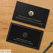 Carte De Visite Elegant Gold Logo Professional QR Code