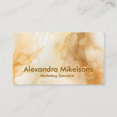 Carte De Visite Elegant Gold Marble Professional (Devant)