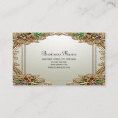 Carte De Visite Elegant Gold Ornate Business Card (Dos)