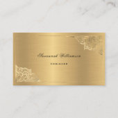 Carte De Visite Elegant Gold personnalisable (Devant)