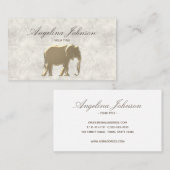 Carte De Visite Élégant Gold Professional (Devant / Derrière)