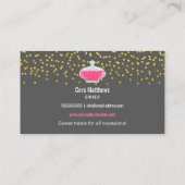 Carte De Visite Élégant Gold Sprinkings Buffet de bonbons (Dos)