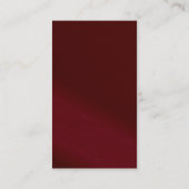 Carte De Visite Elegant Gold Text Font Nostalgic Classic Look (Dos)