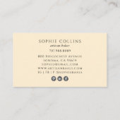 Carte De Visite Elegant Gold Whisk Baker Bakery Chef Caterer (Dos)