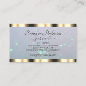 Carte De Visite Elégant Golden Pearl Shimmer Parties scintillant s (Dos)
