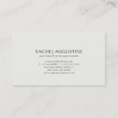 Carte De Visite Elégant gouttes d'eau avec OM Symbole YOGA instruc (Dos)