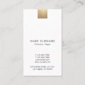 Carte De Visite Elégant Gradient Gold Remise Verticale (Dos)