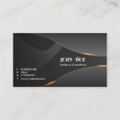 Carte De Visite Elégant gris (Dos)