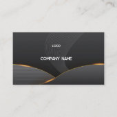 Carte De Visite Elégant gris (Devant)