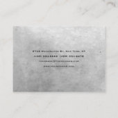 Carte De Visite Élégant Gris Énorme Rouge Monogramme Moderne Profe (Dos)