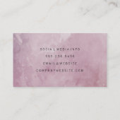 Carte De Visite Elégant Grunge (Dos)