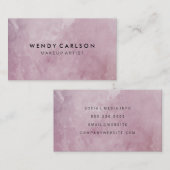 Carte De Visite Elégant Grunge (Devant / Derrière)