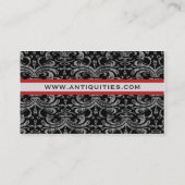 Carte De Visite Elégant Grunge Designer d'intérieur Antique Dealer (Dos)