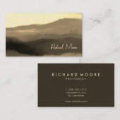 Carte De Visite Elégant grunge doré luxe signature abstraite (Devant / Derrière)