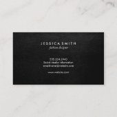 Carte De Visite Elégant Grunge Or Métallurgique Faux Cuir / Or (Dos)