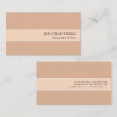 Carte De Visite Élégant Harmonie de couleur Moderne Linge de quali (Devant / Derrière)