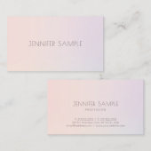 Carte De Visite Élégant Harmonie de couleur Moderne Professionnel  (Devant / Derrière)