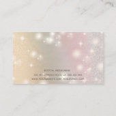 Carte De Visite Élégant hologramme de luxe abstrait monogramme per (Dos)