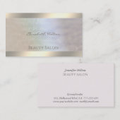 Carte De Visite Elégant holographique de luxe perle lumineux (Devant / Derrière)