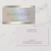 Carte De Visite Elégant holographique de luxe perle lumineux (Devant / Derrière)