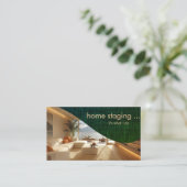 Carte De Visite Élégant Home Staging Professionnel (Debout devant)