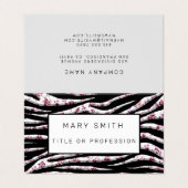 Carte De Visite Élégant hybride floral-animal (Extérieur déplié)